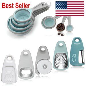 13-Piece Kitchen Gadgets Set Collapsible Space Saving Cooking Tools Essentials